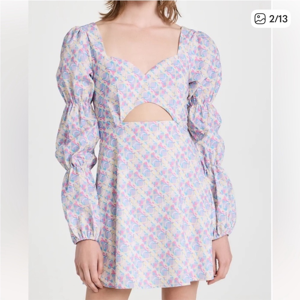 💖💜 Olivia Rubin Mini Dress – Size 0 | Pink & Purple Geometric